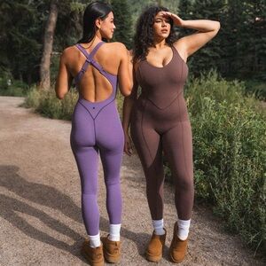 Vitality Cloud II X Jumpsuit - Cocoa Contrast - Size Small